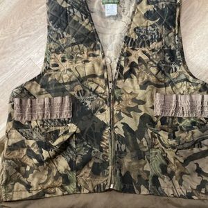Quail Unlimited camo bird hunting vest